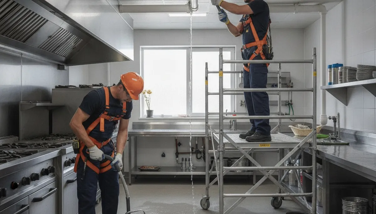 Emergency plumber in Berkeley, CA repairing burst pipe in a home