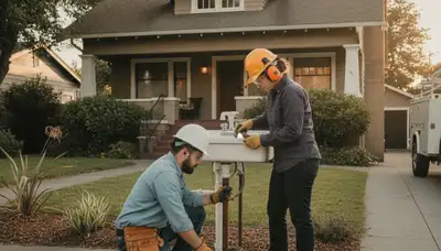 Berkeley, CA plumber repairing a plumbing issue for residential and commercial service