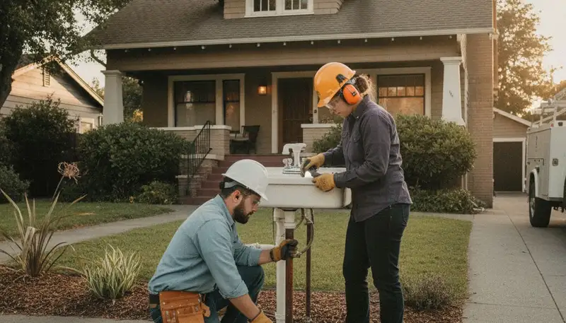 Berkeley, CA plumber repairing a plumbing issue for residential and commercial service