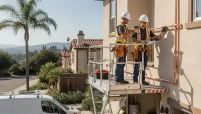 Berkeley, CA plumber repairing a residential plumbing fixture for local plumbing service