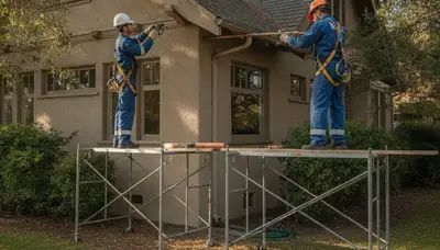 Berkeley, CA plumbing repair technician servicing a residential pipe leak