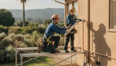 Berkeley, CA plumber repairing a residential plumbing leak for local plumbing service customers
