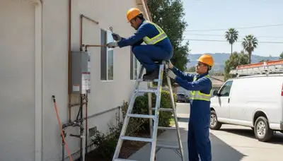 Berkeley, CA plumber repairing a pipe for residential plumbing service