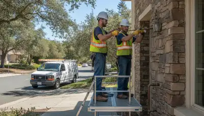 Berkeley, CA plumber repairing plumbing for a local home service call