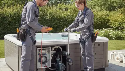 Berkeley, CA plumber repairing home spa plumbing for reliable service and fast diagnostics