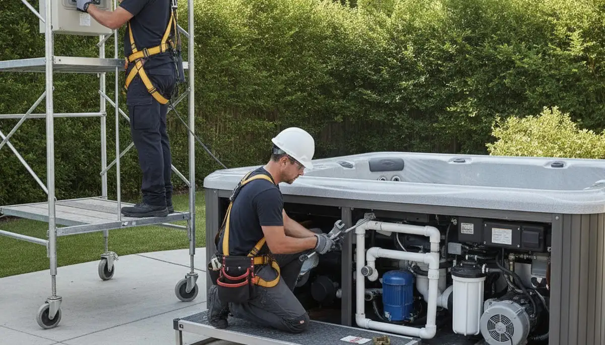 Berkeley, CA plumber repairing a home spa for reliable diagnostics and lasting plumbing fixes